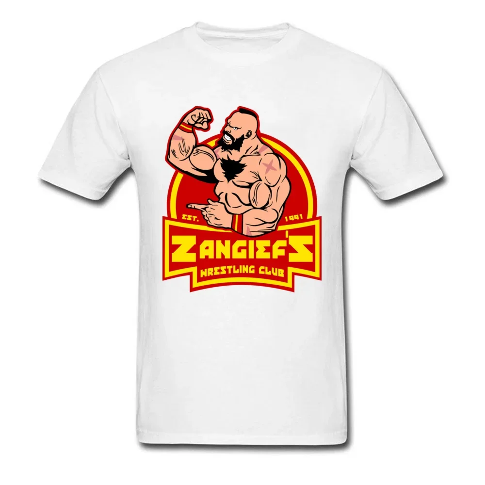Abbigliamento Uomo Zangiefs Wrestling Club Magliette Grafiche Cotone Estate Moda Casual Top Ropa Hombre Masculinas Camisetas Custom