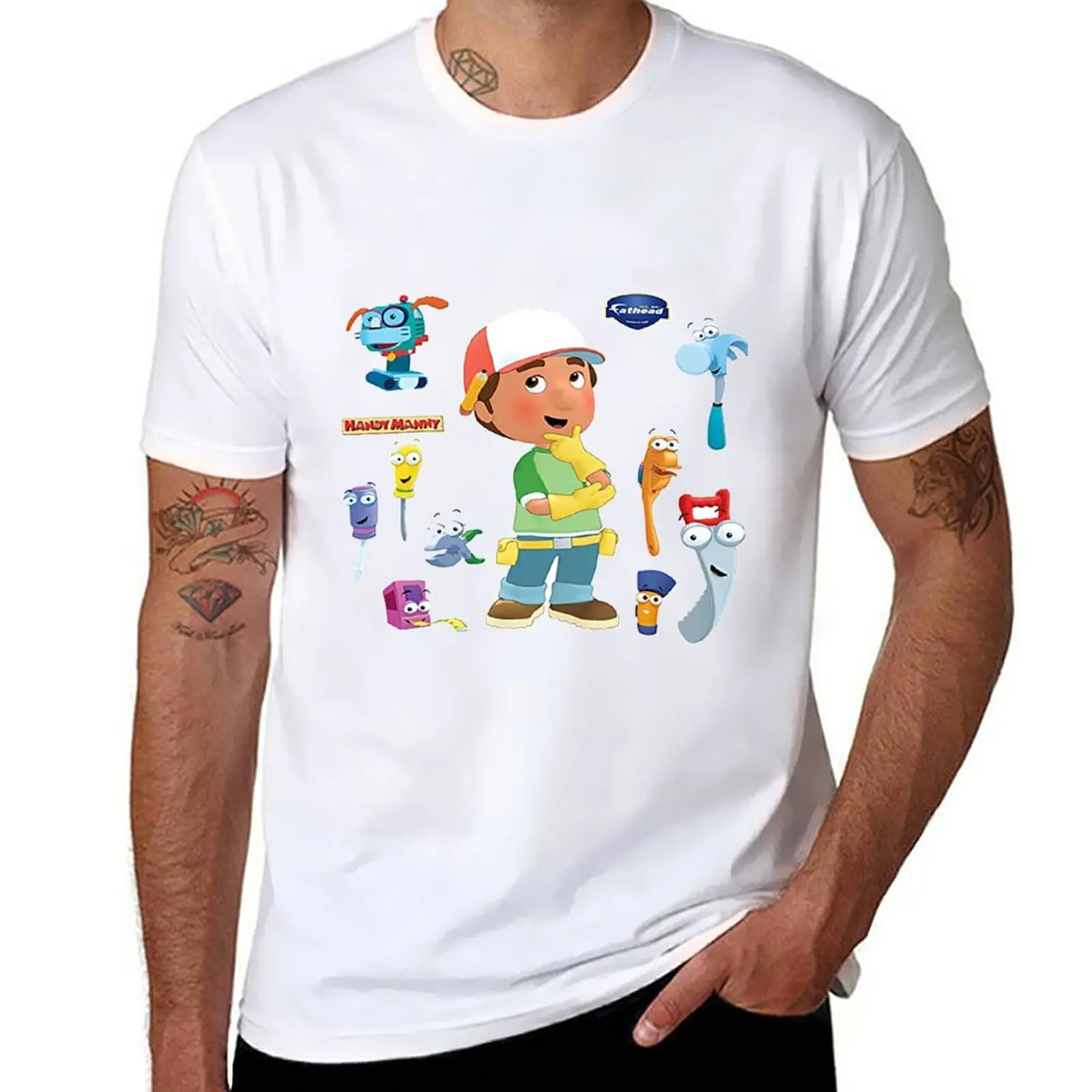 New Handy Manman T-Shirt Summer Top Magliette Divertenti Magliette Estive Magliette Per Ragazzi Magliette Divertenti Da Uomo