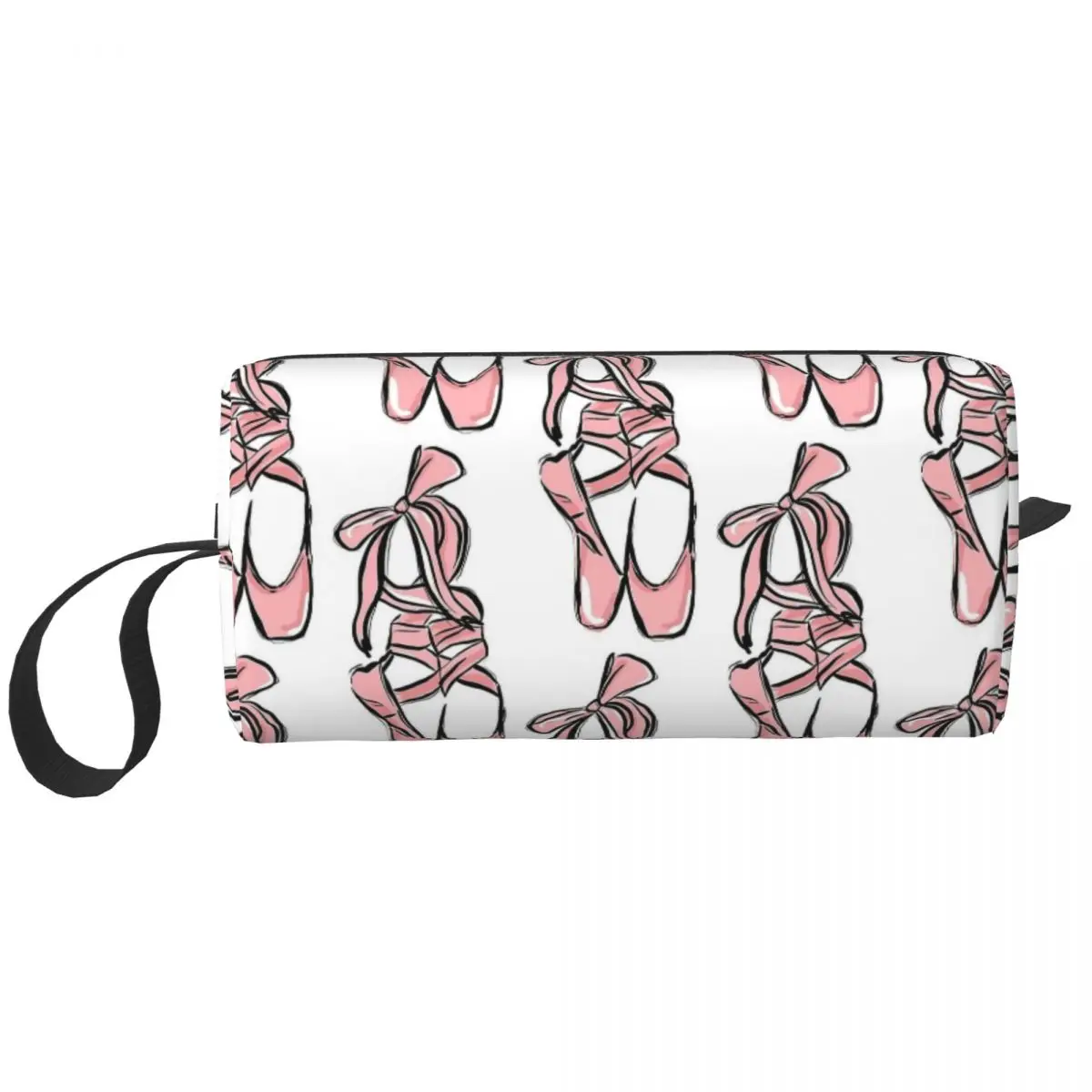 Ballerina Ballerina Rosa Ballerine Grande Borsa Per Il Trucco Beauty Pouch Travel Cosmetic Bags Organizer Per Le Donne