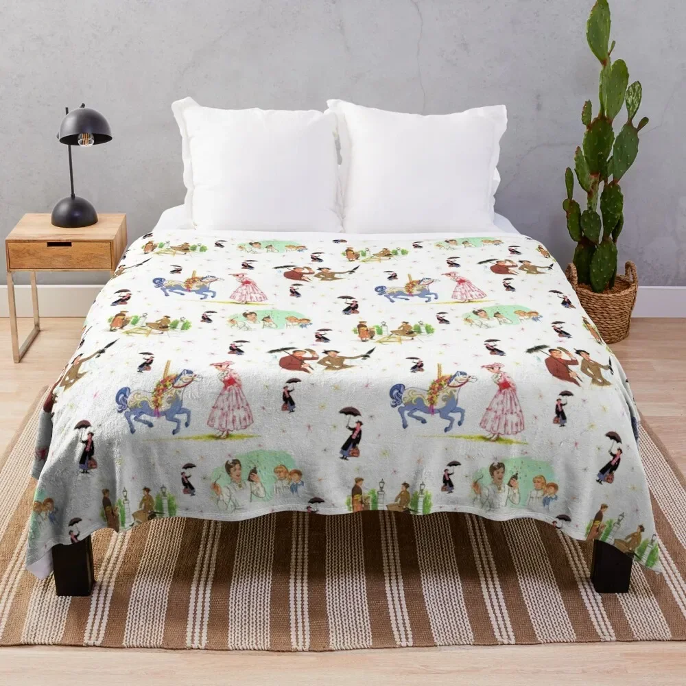Mary Poppins Ix Coperta Da Tiro Coperta Per Pisolino Per Bambini Coperte Imbottite
