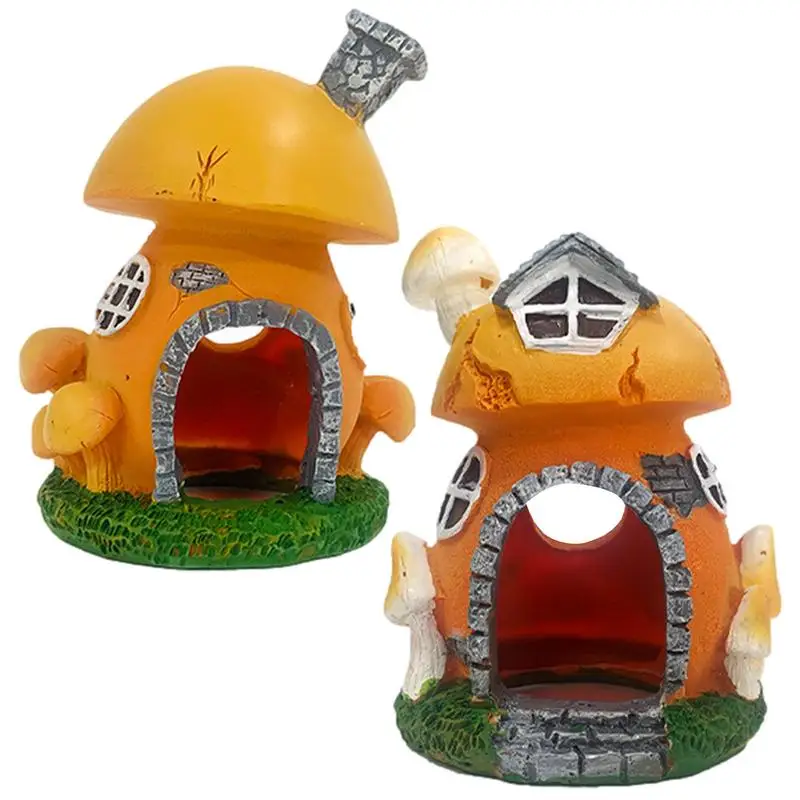 Fish Aquarium Decor Mushroom Resin Landscape Aquarium Hideout Mushroom Decor Aquarium Decor Per Gamberetti Betta Goldfish And