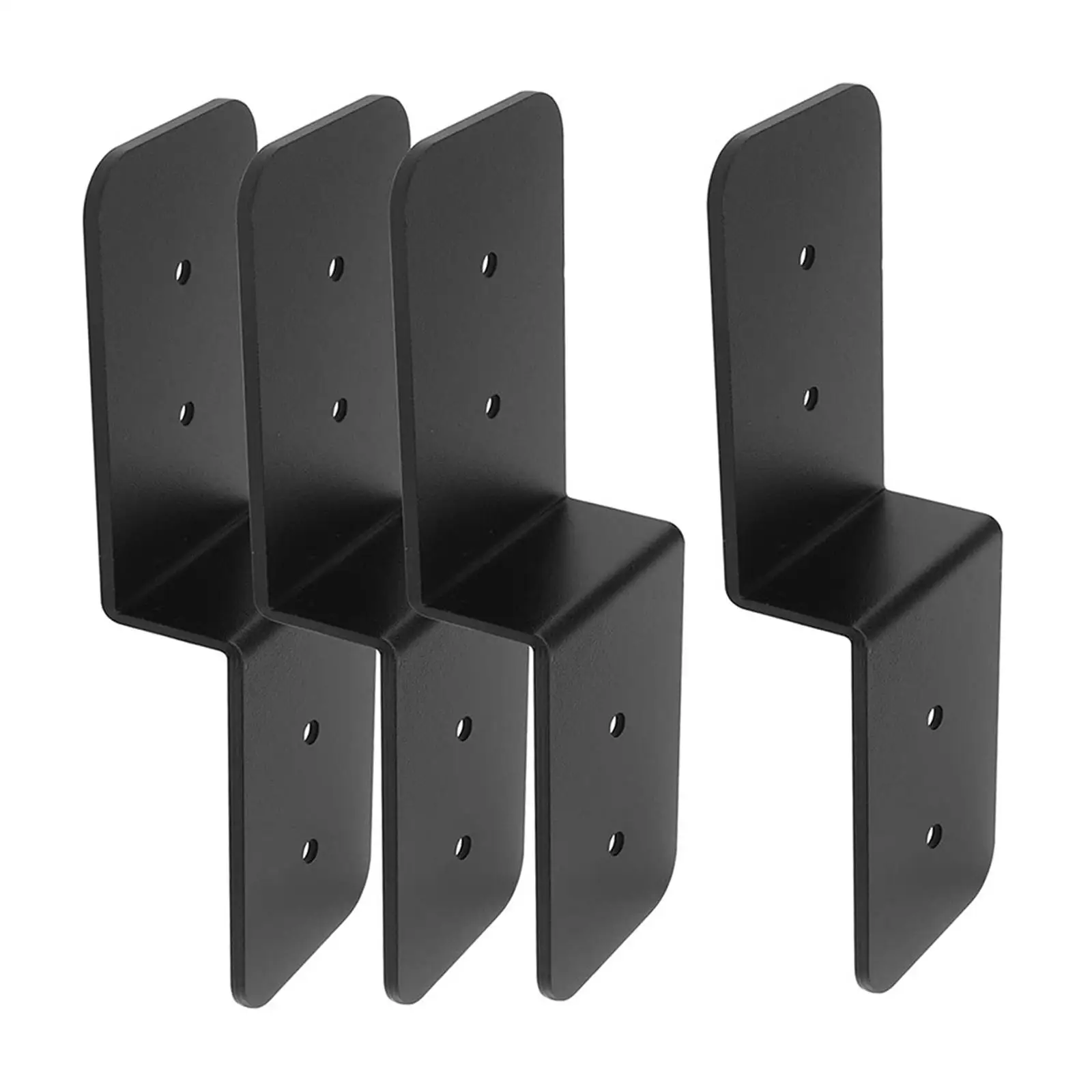 4X Post To Beam Z Staffe Post-To Cross Beam Support Deck Joist Tie Plate Post Staffe Per Ripiani In Legno Trusses Roof Shed