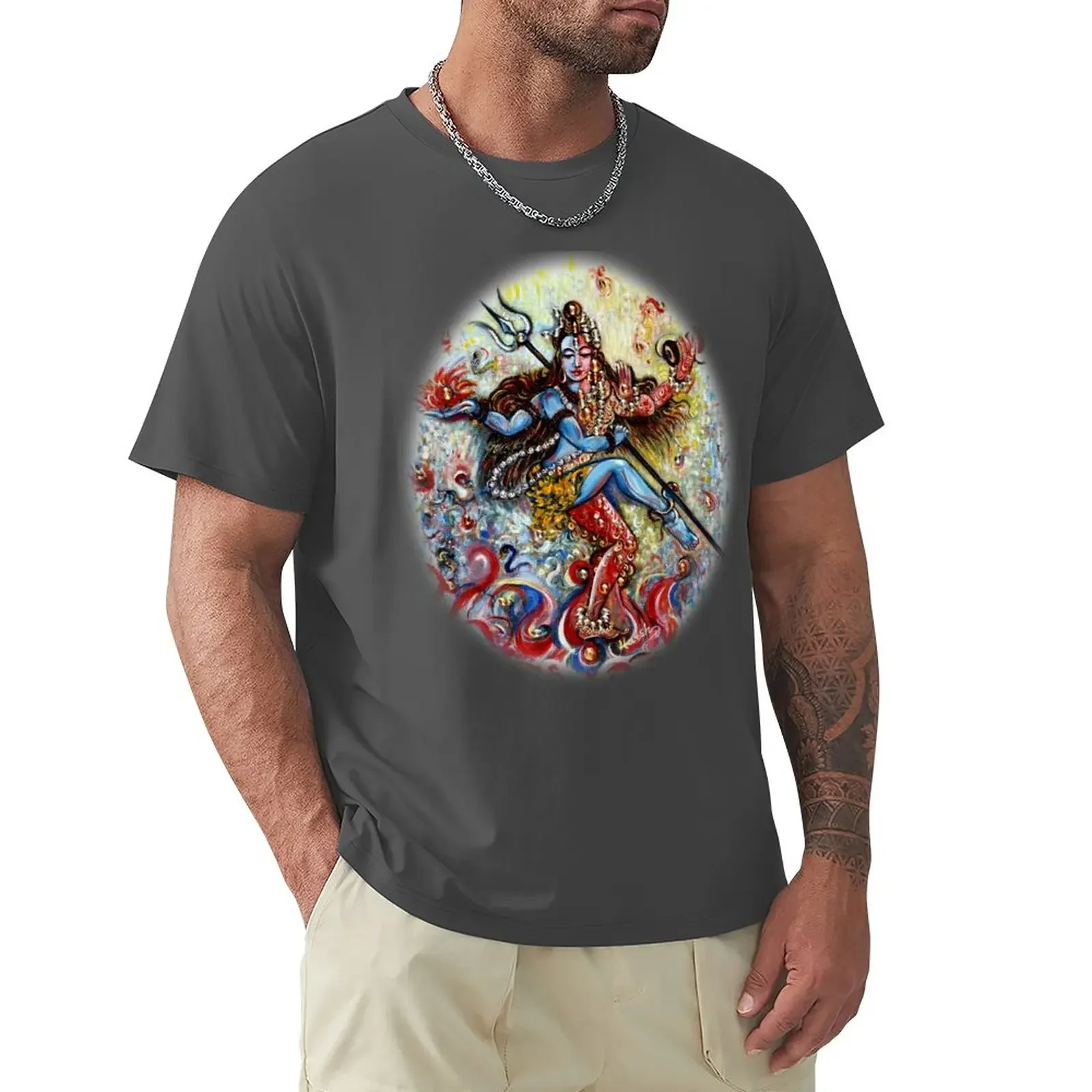 Shiv Shakti T-Shirt Camicetta Cute Tops Mens T Shirt Grafica Estetica Vestiti Oversize Mens Graphic T-Shirt Anime