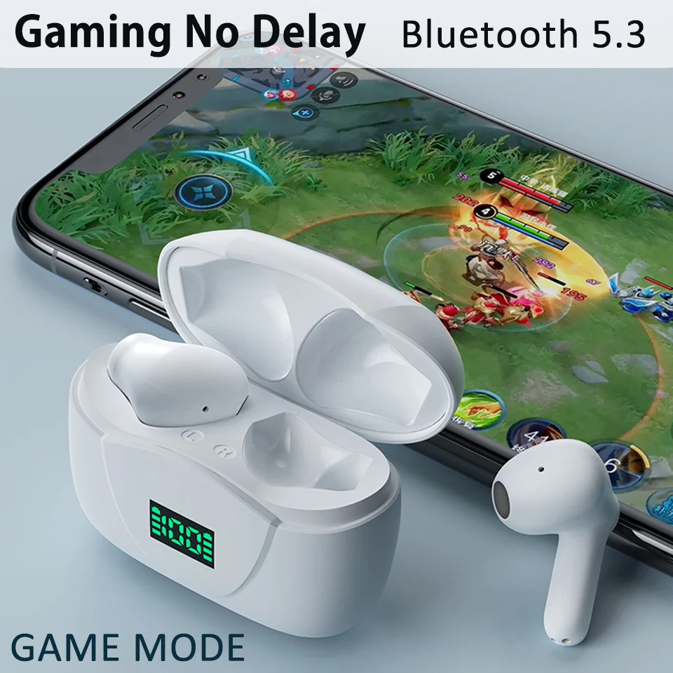 Best Version Enc Tws Gaming Earbuds Noise Cancelling 15D Super Bass Hifi Headphone Controllo Del Volume Gamer Auricolari Sportivi Hd Mic