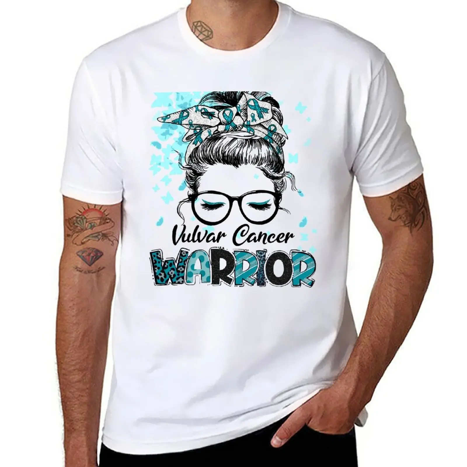 Vulvar Cancro Guerriero Disordinato Panino Vulvar Cancro Fighter Regali T-Shirt Estate Top Anime Camicetta Magliette Per Gli Uomini