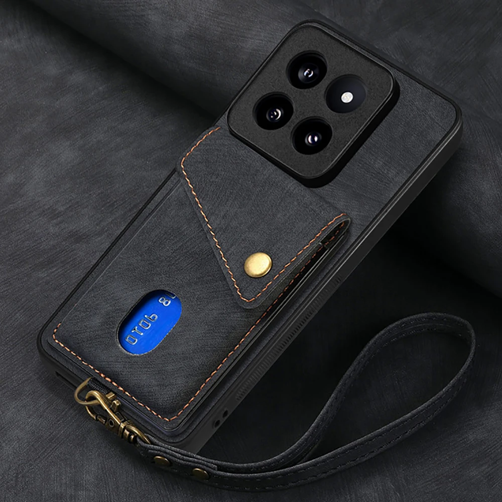 13 T 14 Pro 5G Custodia Antiurto Per Xiaomi 14 Pro Cover Posteriore In Pelle Di Lusso Xiaomi 13 T Pro Portafoglio Funda Mi 13 T 13 T 14Pro Etui