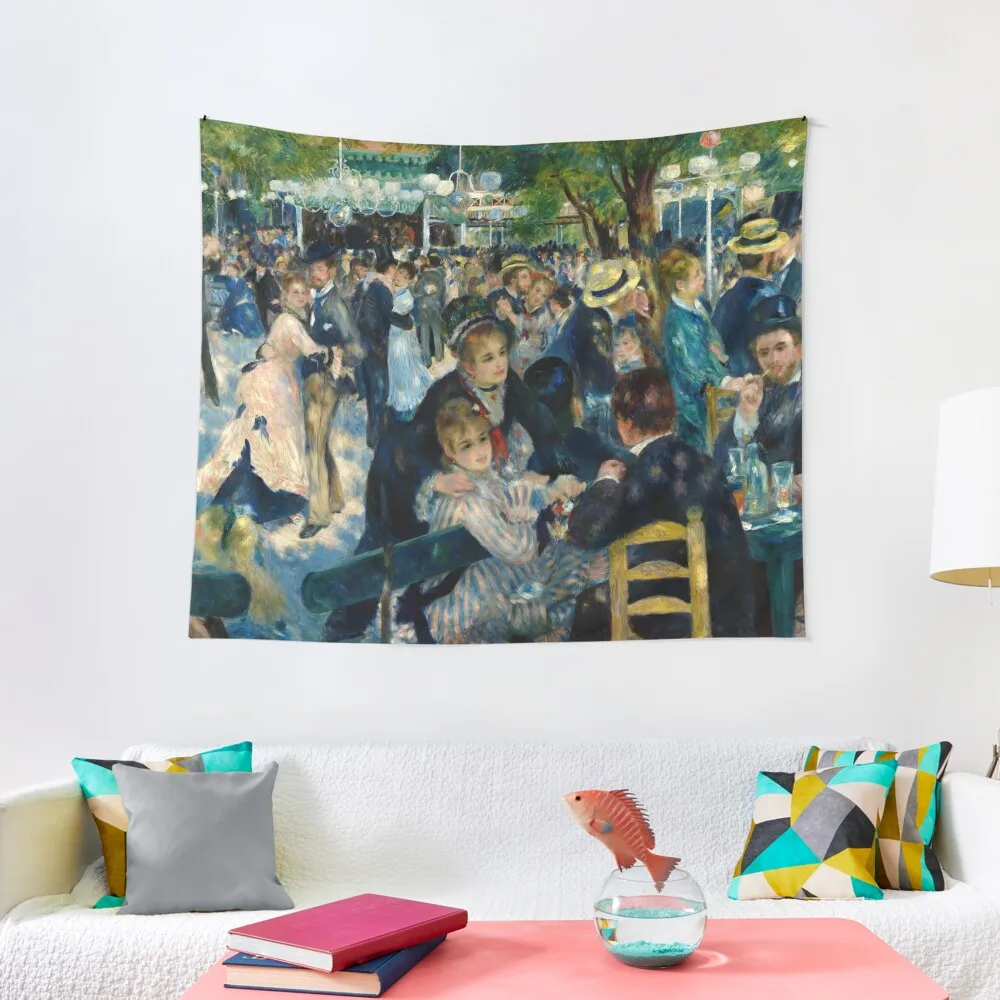 Renoir - Dance At Le Moulin De La Galette, 1876 Arazzo Anime Decor Camera Da Letto Organizzazione E Decorazione Arazzo