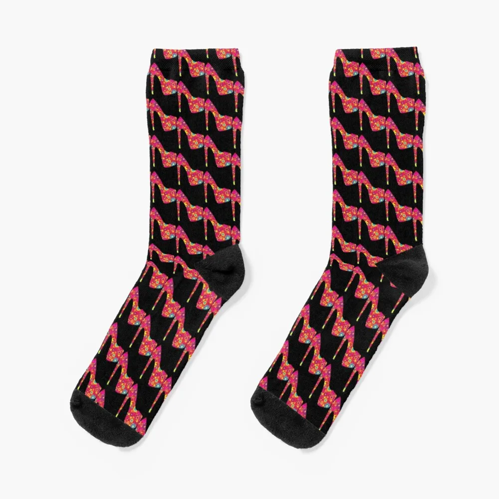 Floral Louboutin Socks Warm Women'S Socks Fashion Socks Women'S Socks