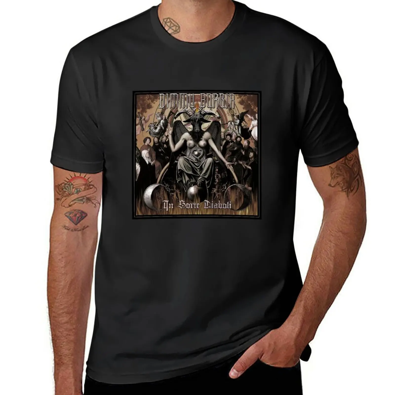 New Dimmu Borgir In Sorte Diaboli Album Cover 1 T-Shirt Magliette Divertenti Vestiti Kawaii Abbigliamento Uomo Magliette Grandi E Alte Da Uomo