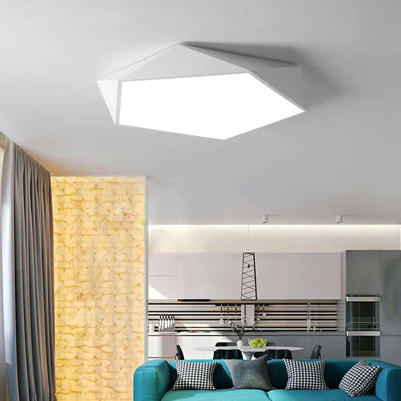 Plafoniere A Led Dimmerabili Design Geometria Creativa Luminaria Soggiorno Corridoio Balcone Lampe Plafond Illuminazione A Soffitto