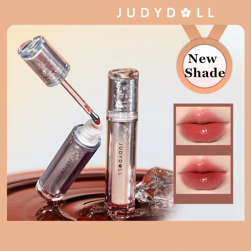Judydoll Lip Glaze Rossetto Ice Iron Head Idratante Liquid Lip Tint Mirror Gloss Lip Gel