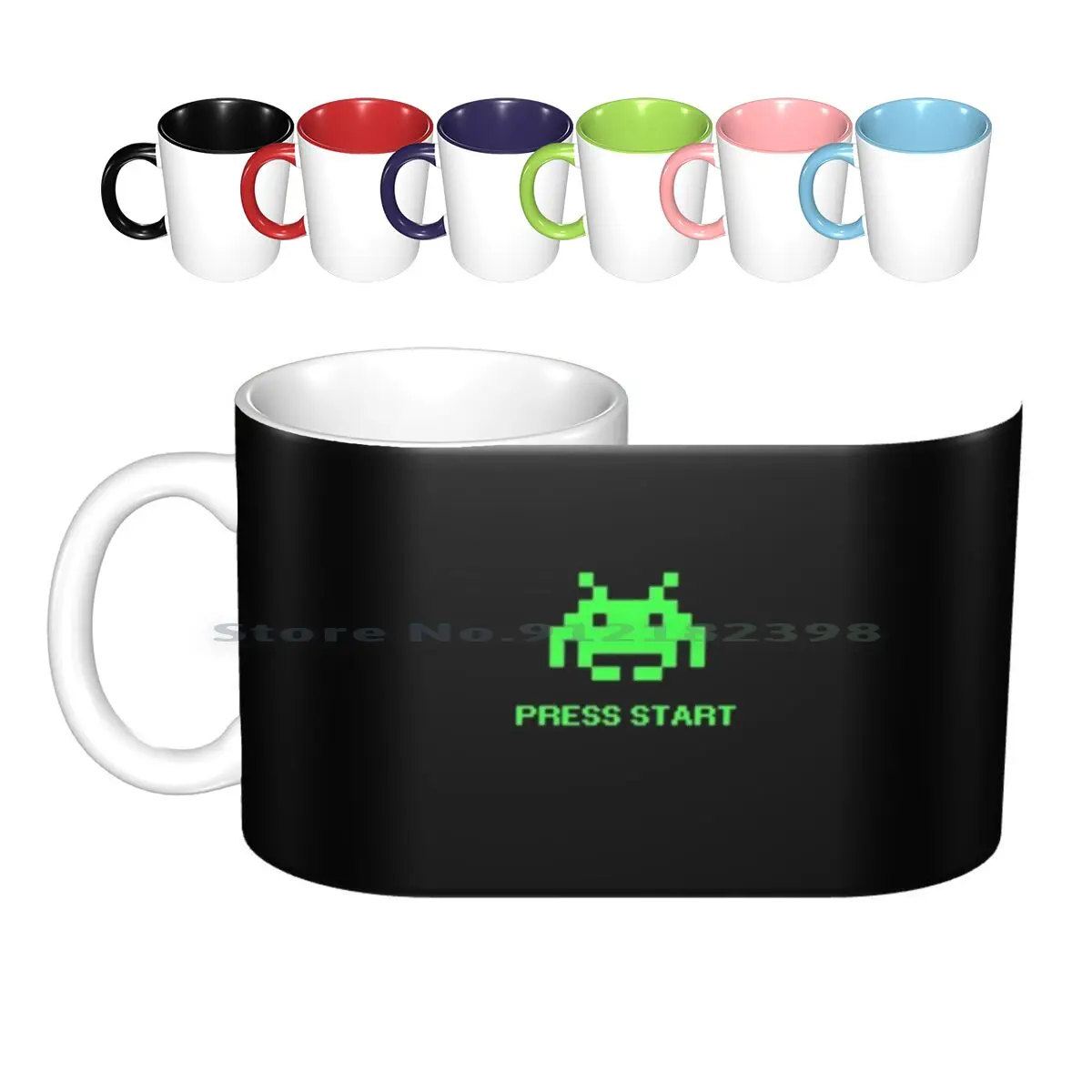 Space Invass Design Videogiochi Vintage Tazze In Ceramica Tazze Da Caffè Tazza Da Tè Al Latte Videogiochi Classici Videogiochi Video Vintage
