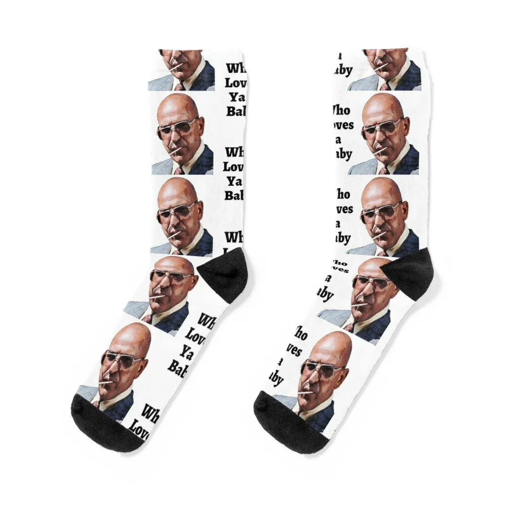 Kojak - Who Loves Ya Baby Socks Custom Toe Sports Floral Lots Boy Child Socks Women'S