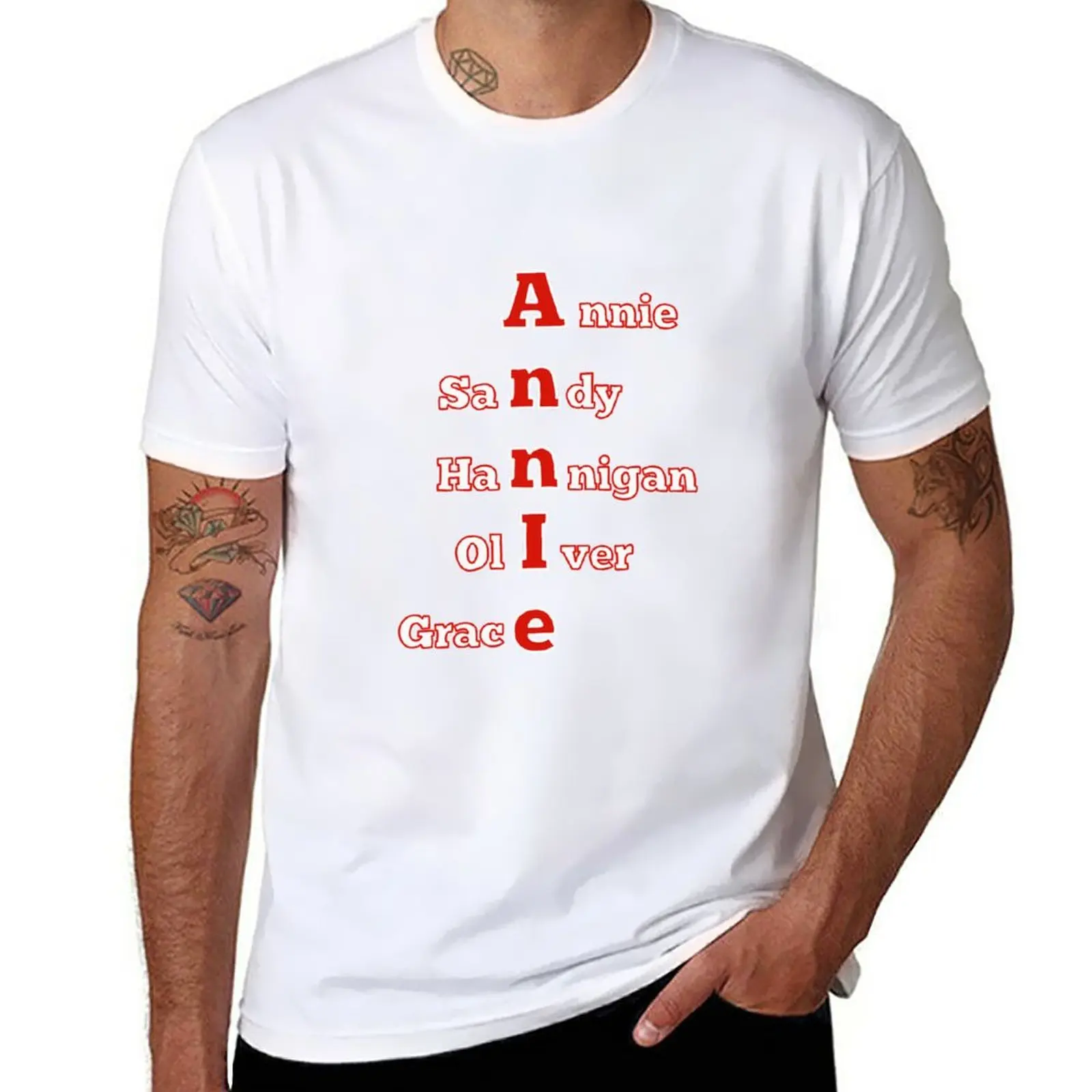 New Annie T-Shirt Summer Clothes New Edition T Shirt Hippie Clothes Tee Shirt T-Shirt Da Uomo In Cotone