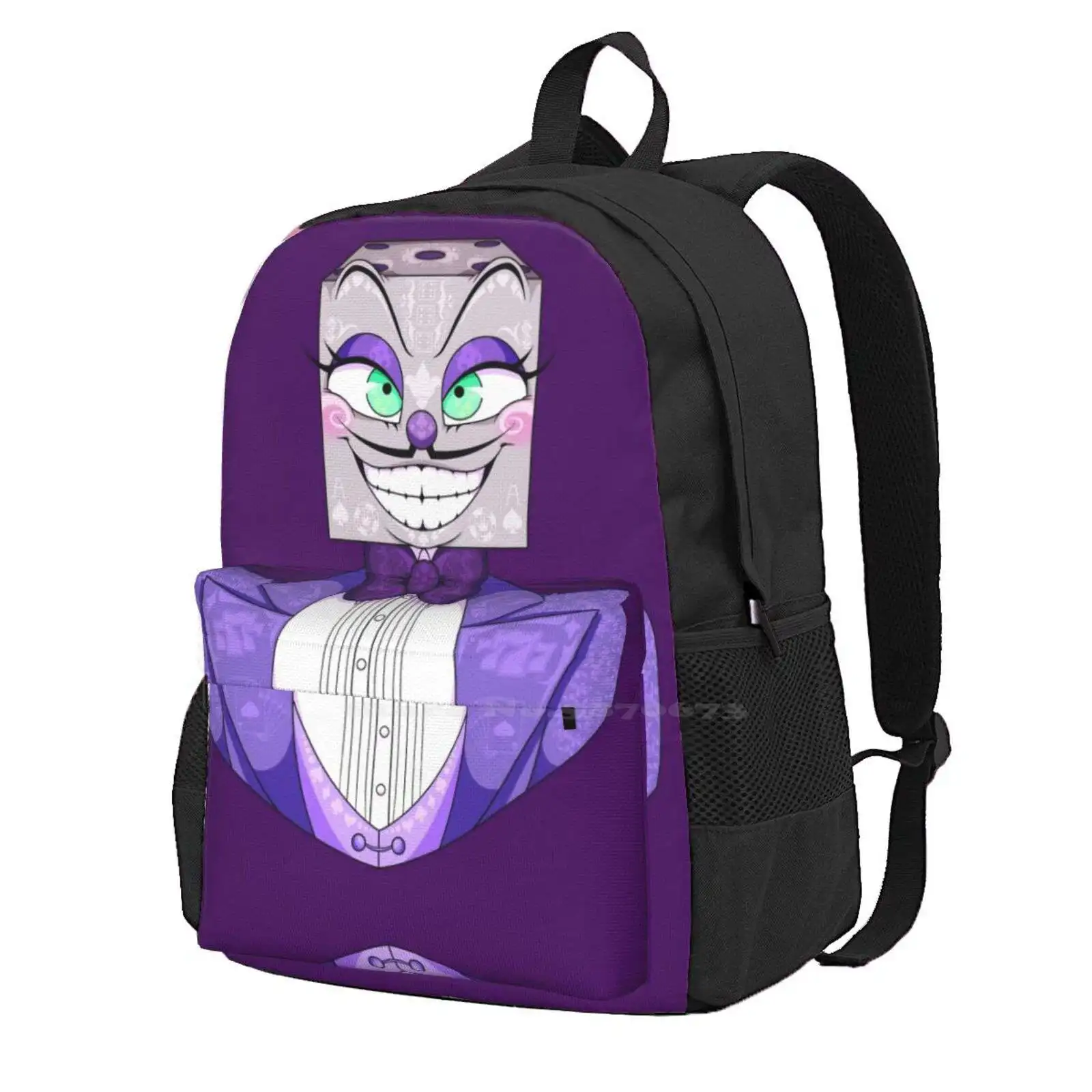 The King Zaino Per Studenti Scuola Laptop Borsa Da Viaggio King Dadi Cuphead Cuphead King Dadi