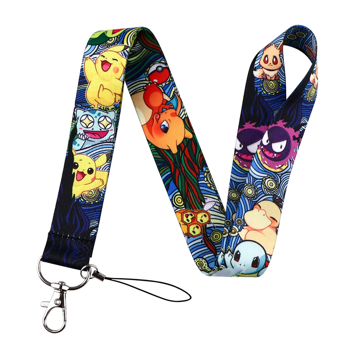 Cartoon Game Monster Neck Strap Cordini Portachiavi Badge Holder Id Card Pass Hang Rope Lariat Lanyard Per Portachiavi Accessori