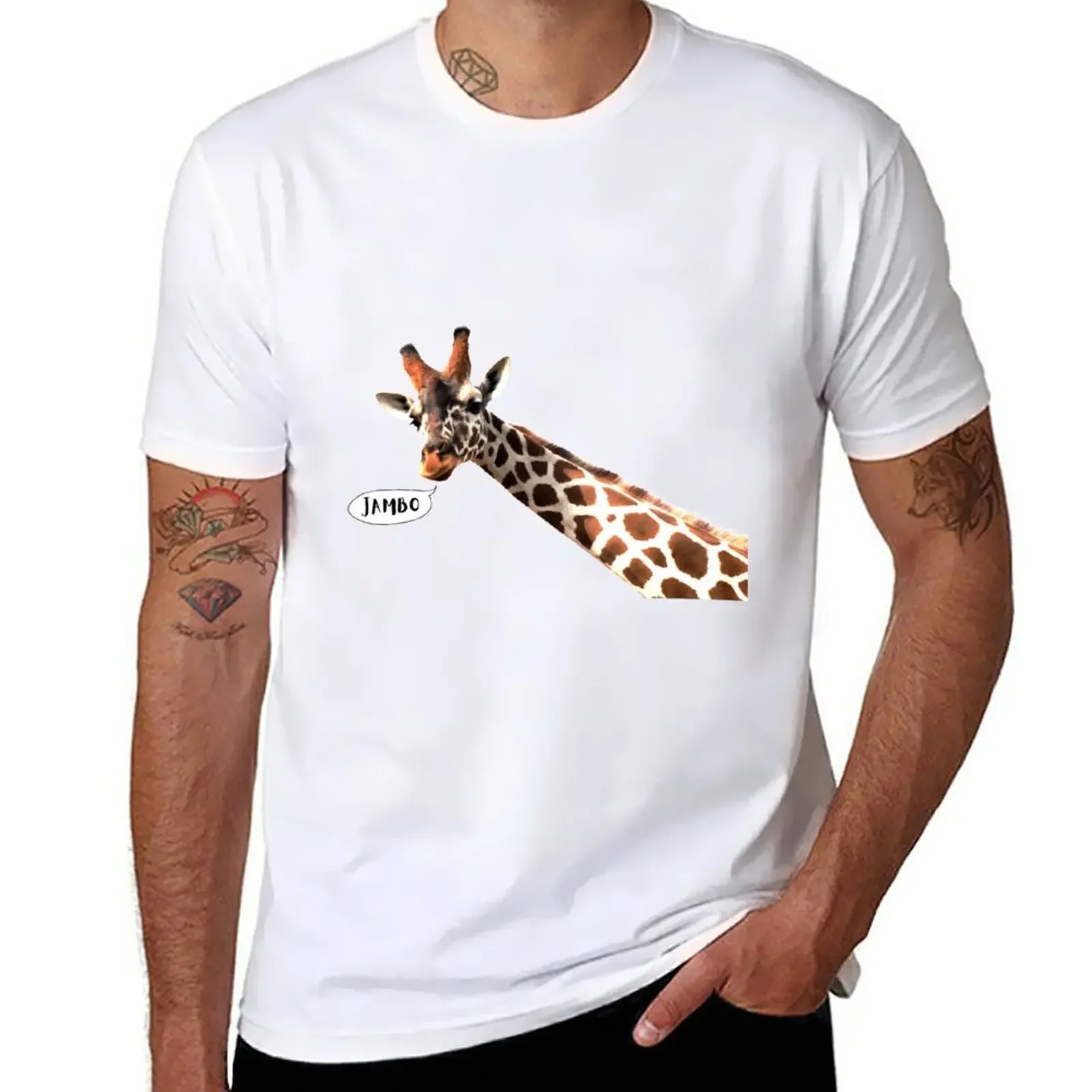 Jambo Giraffa T-Shirt Funnys Sports Fans Mens Champion T-Shirt