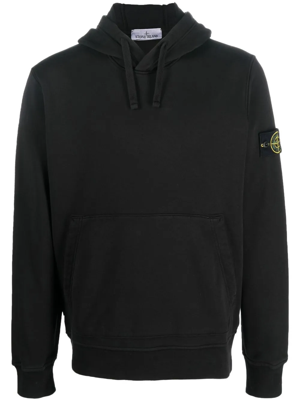 Stone Island Felpa con applicazione Compass - Nero