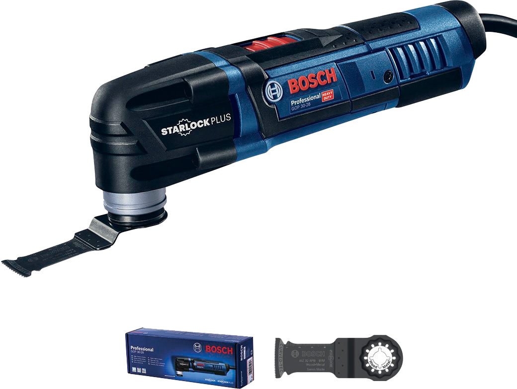 BOSCH PROFESSIONAL Elektro-Multifunktionswerkzeug "Multi-Cutter GOP 30-28" Multifunktionswerkzeug-Maschinen blau (dunkelblau) Multifunktionswerkzeug