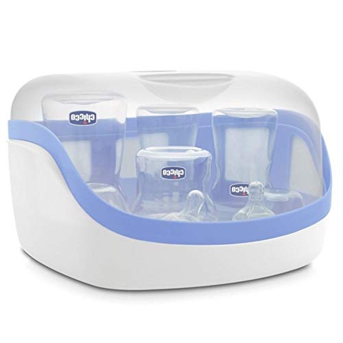 Chicco Sterilizzatore Per Microonde, Bianco/Blu