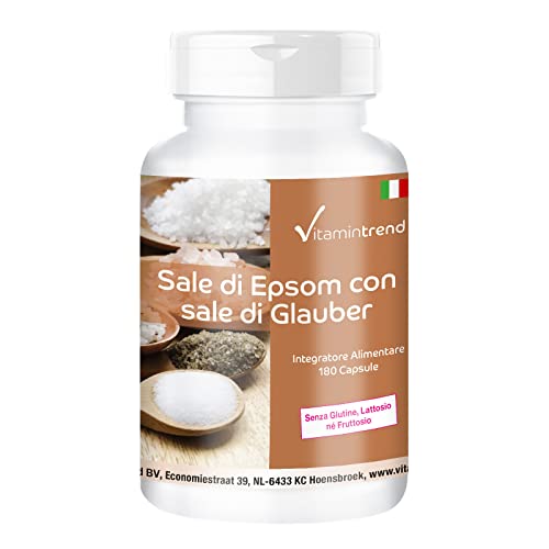 Sale Di Epsom E Sale Di Glauber - 180 Capsule - Per 1 Mese - Vegan | Vitamintrend®