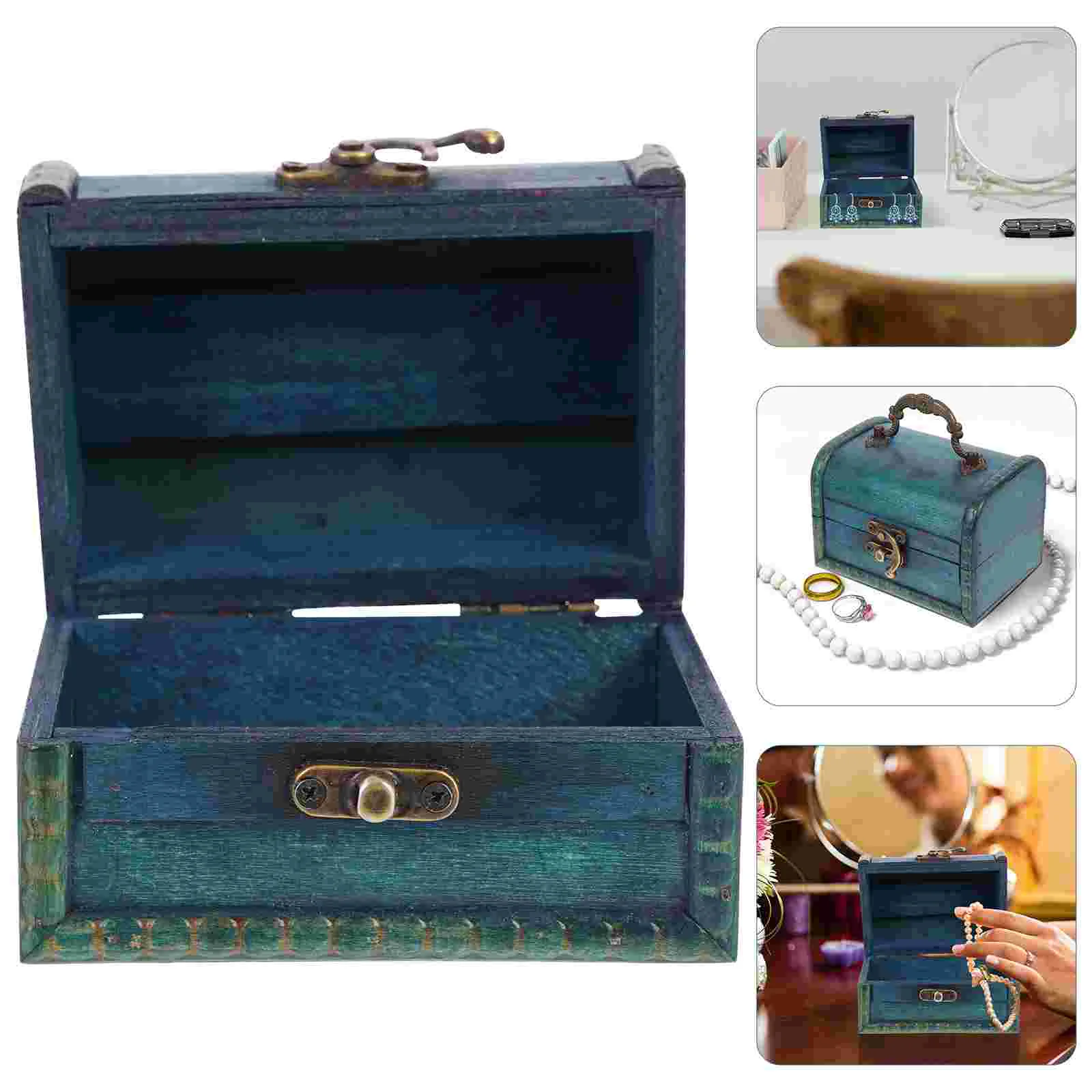Contenitori Per Contenitori In Legno Vintage Contenitori Decorativi Per Contenitori Per Gioielli Retrò Regalo