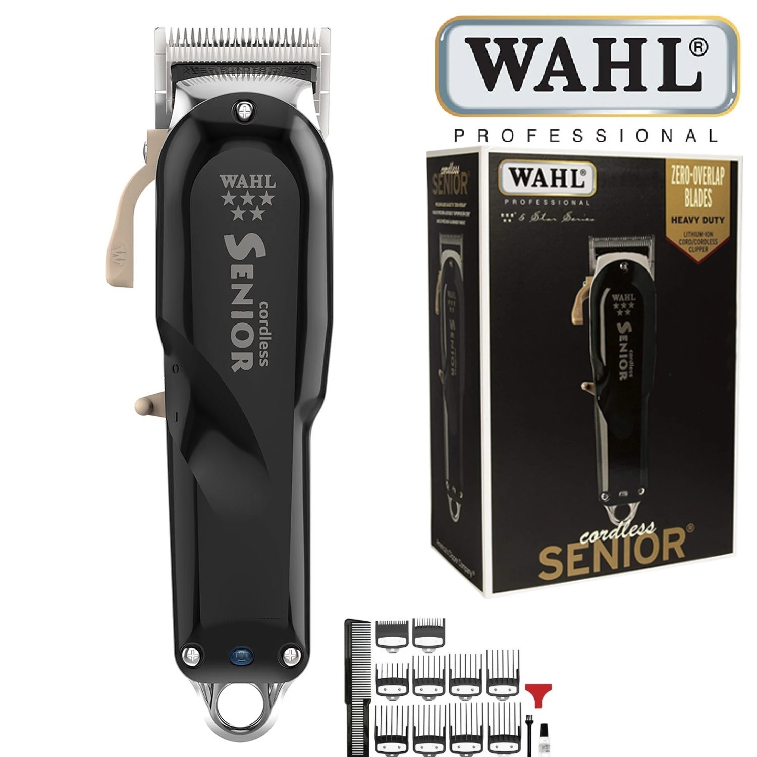 100% Originale Wahl Professionale 5 Stelle Cordless Senior Tagliacapelli Regolabile Leva Conica Wahl 8504