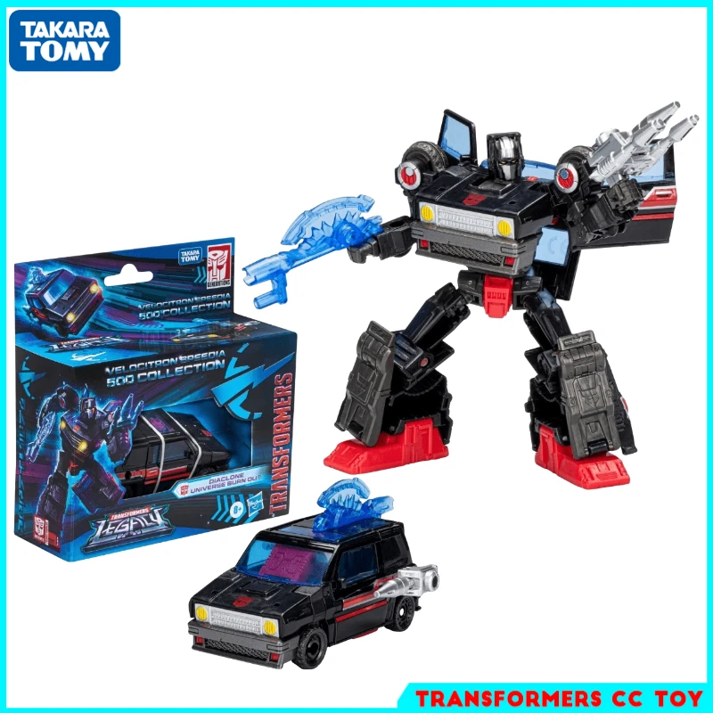 In Magazzino Transformers Toys Legacy Veloitron Fast 500 Collection Diaclone Universe Burn Out Action Figures Robot Giocattoli Per Bambini