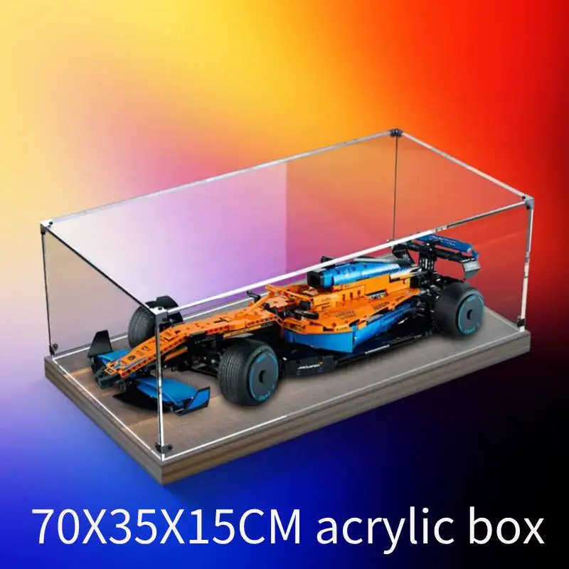 Nuova Scatola Di Immagazzinaggio Di Figurine Acriliche 70X35X15Cm Per Lego 42141 Mclaren F1 Scatola Di Visualizzazione Acrilica Per Auto Con Scatola T