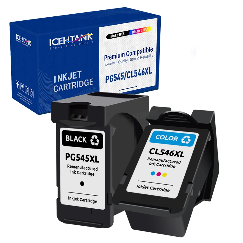 Icehtank Pg545 Cl546 545Xl 546Xl 545 546 Xl Funziona Per Stampante Canon Pg-545 Pg 545 Cl-546 Ip2850 Mx495 Mg2950 Mg3050 Mg2550 Mg2450