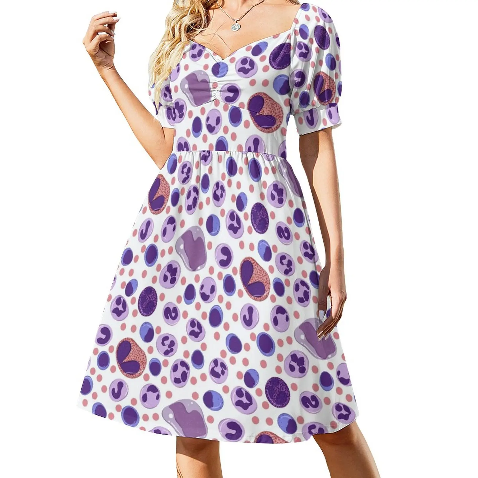 Vestito Grande Con Motivo A Cellule Ematiche Bianche Vestiti Da Donna Vestito Estivo Donna 2023 Abiti Da Cerimonia Per Donna Alla Moda