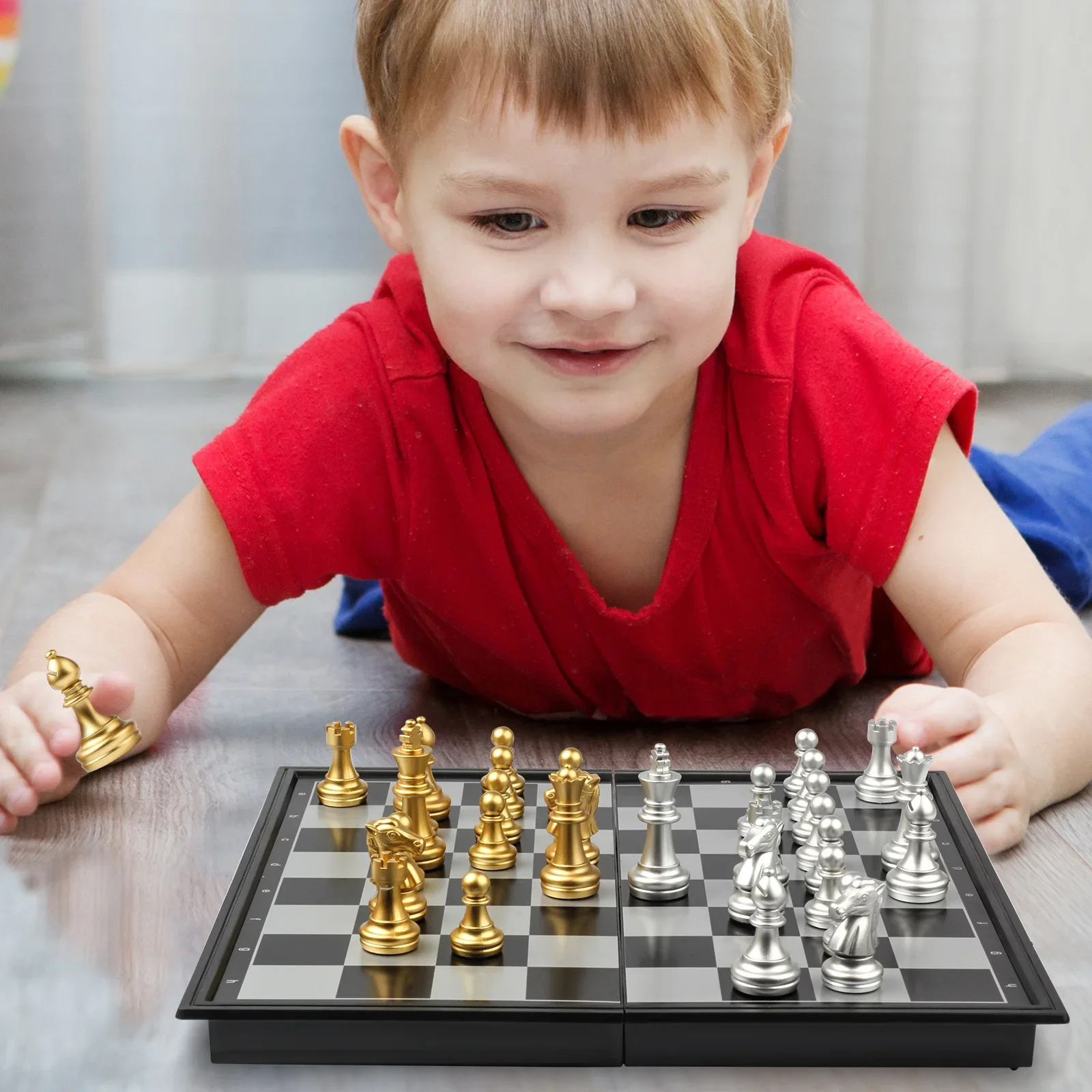 Famiglia Cinese Giochi Da Tavolo Tavolo Portatil Magnetico Professionale Scacchiera Set Pezzi Legno Juegos De Mesa Giochi Per Bambini