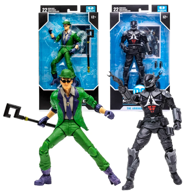 Mcfarlane Toys The Riddler (Batman: Arkham City)The Arkham Knight (Batman: Arkham Knight) Dc Multiple Figure Mobili Da 7 Pollici