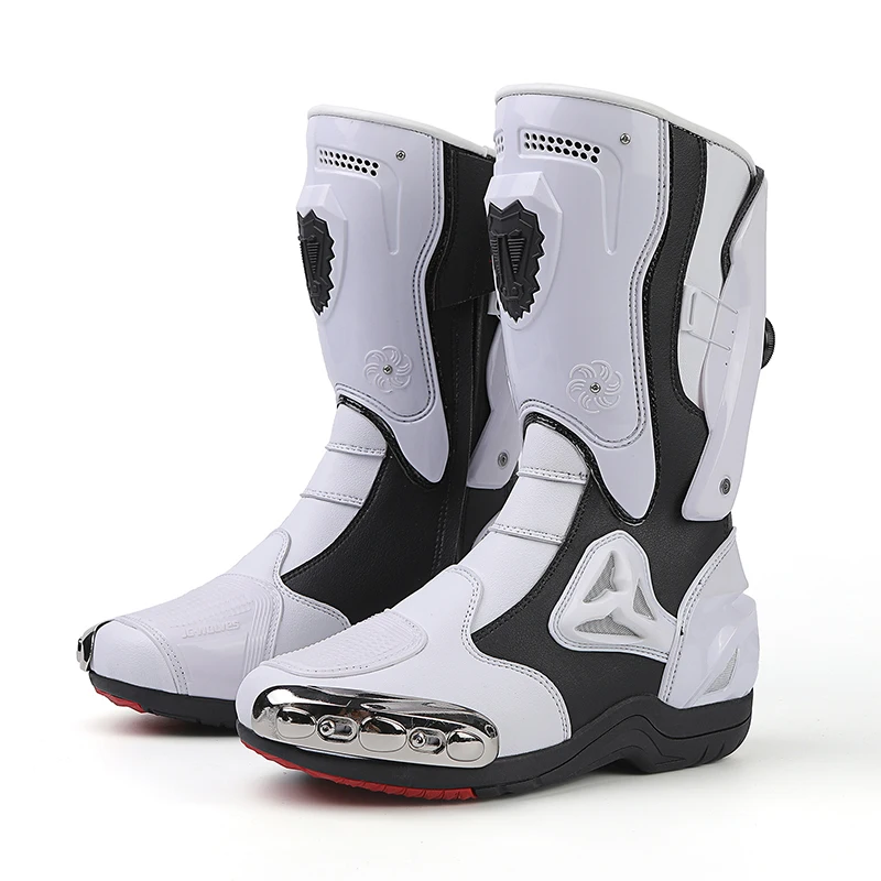 Stivali Da Moto Da Uomo Scarpe Da Motociclista Da Motociclista Barche A Motore Stivali Da Turismo Fuoristrada Stivali Da Motocross Scarpe Da Motocicli
