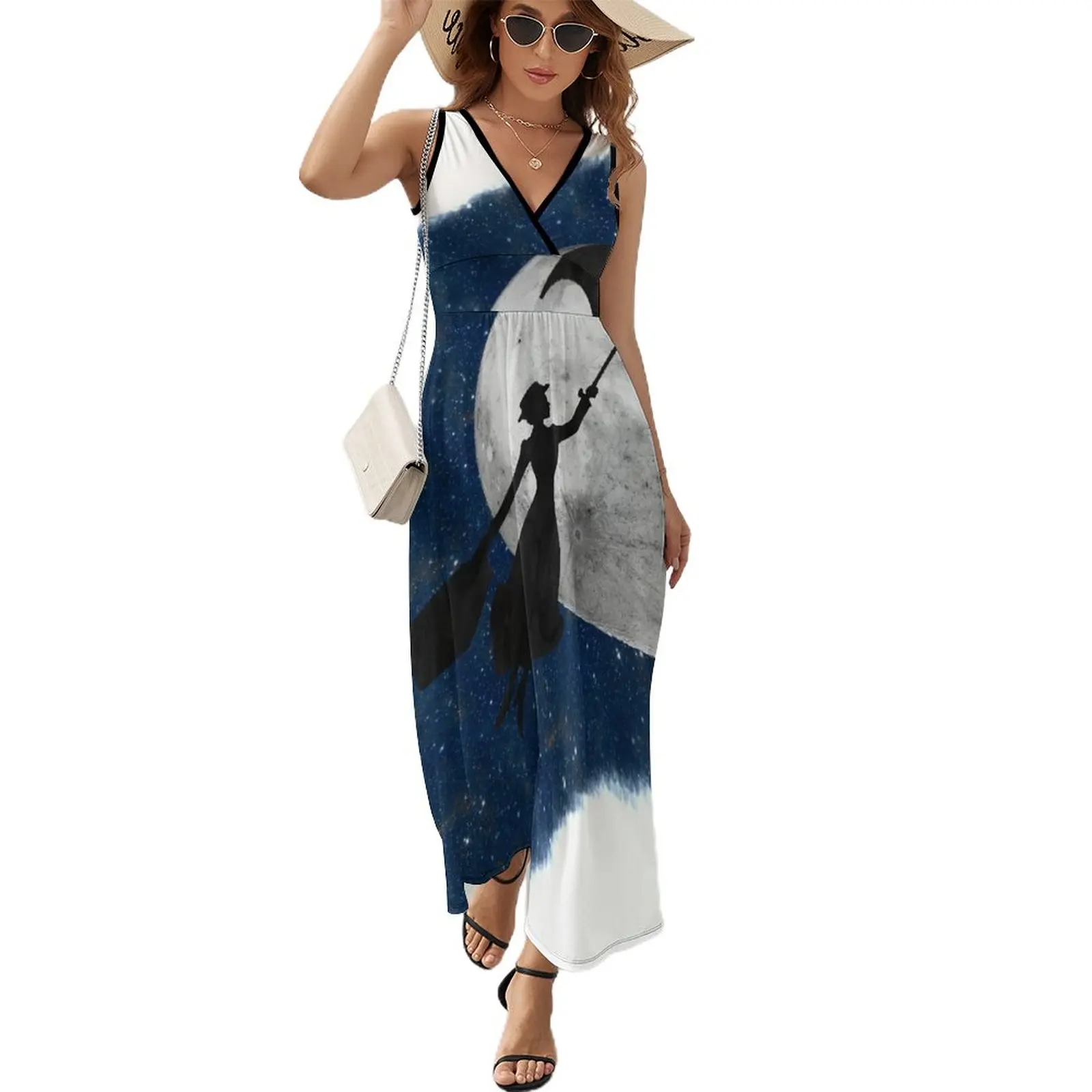 Mary Poppins Abito Senza Maniche Abiti Lunghi Velati Abiti Estivi Donna 2023 Cocktail Di Abiti