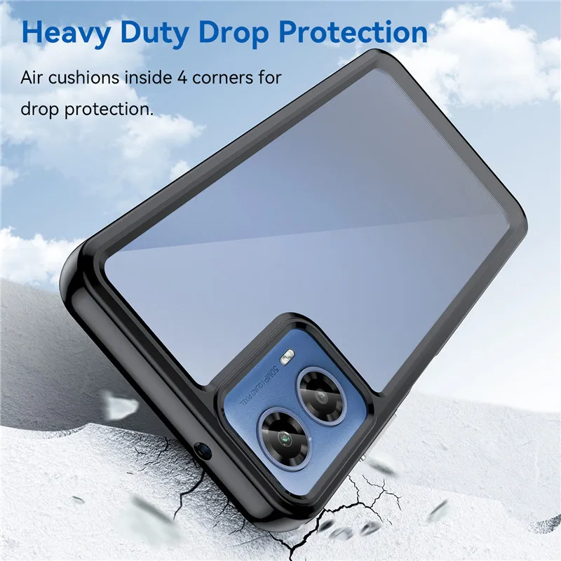 Per Motorola Moto G34 Custodia Motorola Moto G34 Cover Tpu Border Acrilico Backplane Custodie Per Telefono Moto G34 G24 G04 G54 G14 G84 Funda
