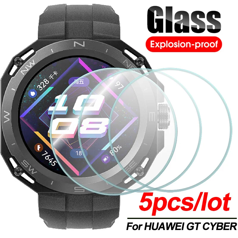 1-5 Pezzi Di Vetro Temperato Per Huawei Watch Gt Cyber Screen Protector Pellicola Antideflagrante Per Huawei Watch Gt Cyber Vetro Protettivo