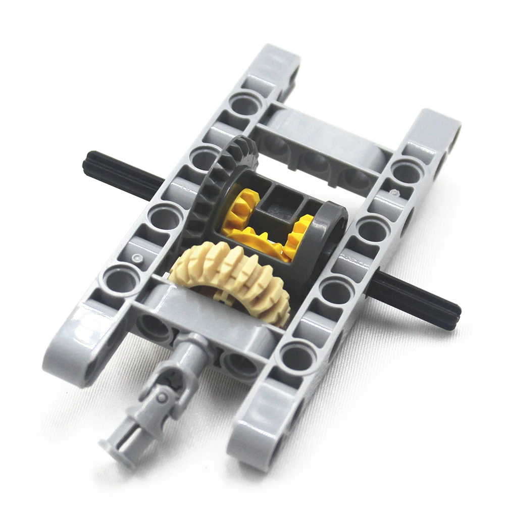 Moc Building Block Bricks Bulk Toy Parti Tecniche 1Set Kit Di Ingranaggi Differenziali Con Cornice Parte Del Telaio Compatibile Con Lego 62821