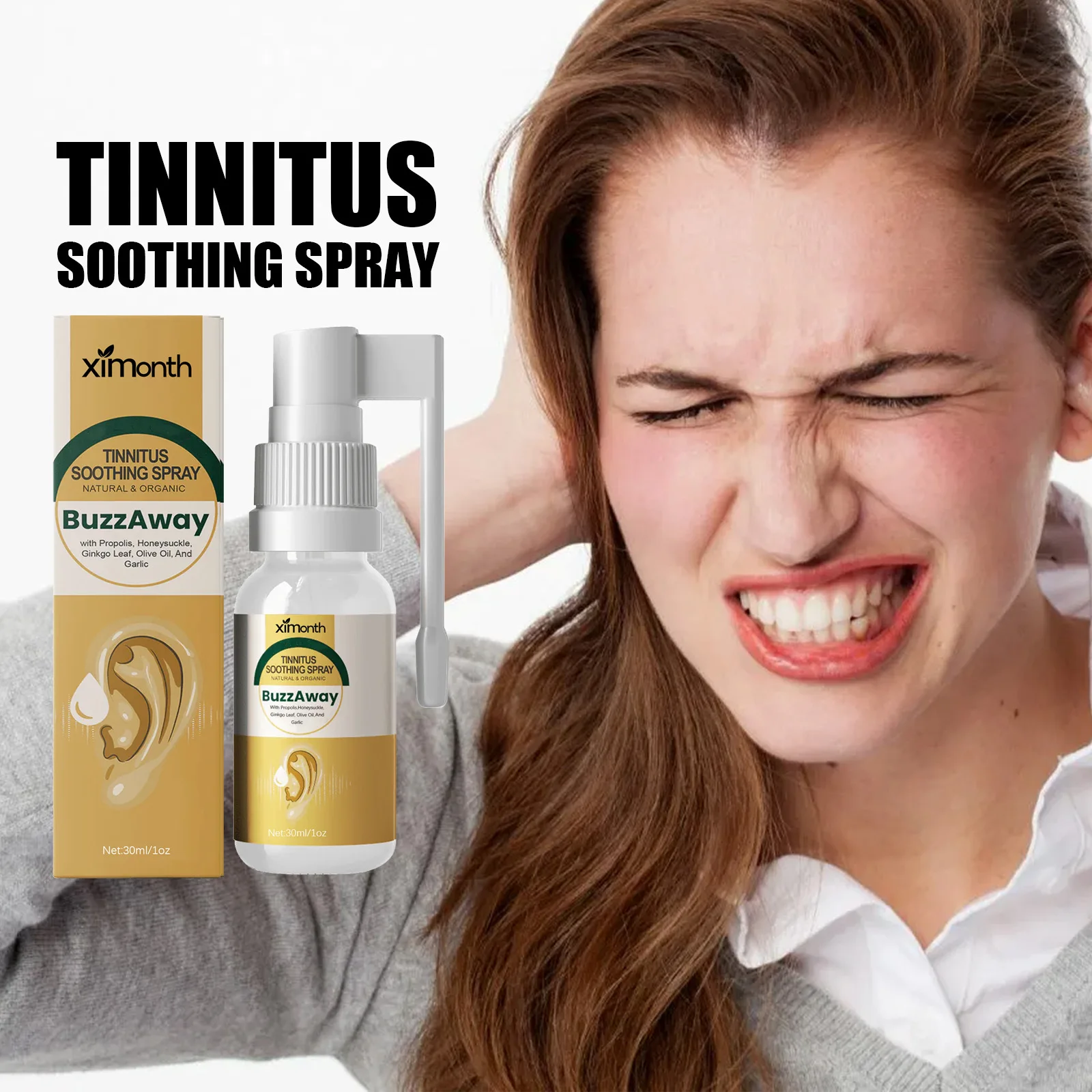 Boulacardr20 Oardh 30Ml Propoli Acufene Spray Alleviare La Salute Acufene Fluido Orecchio Orecchio Sordità Gonfiore Othiti Trattamento Sanitario