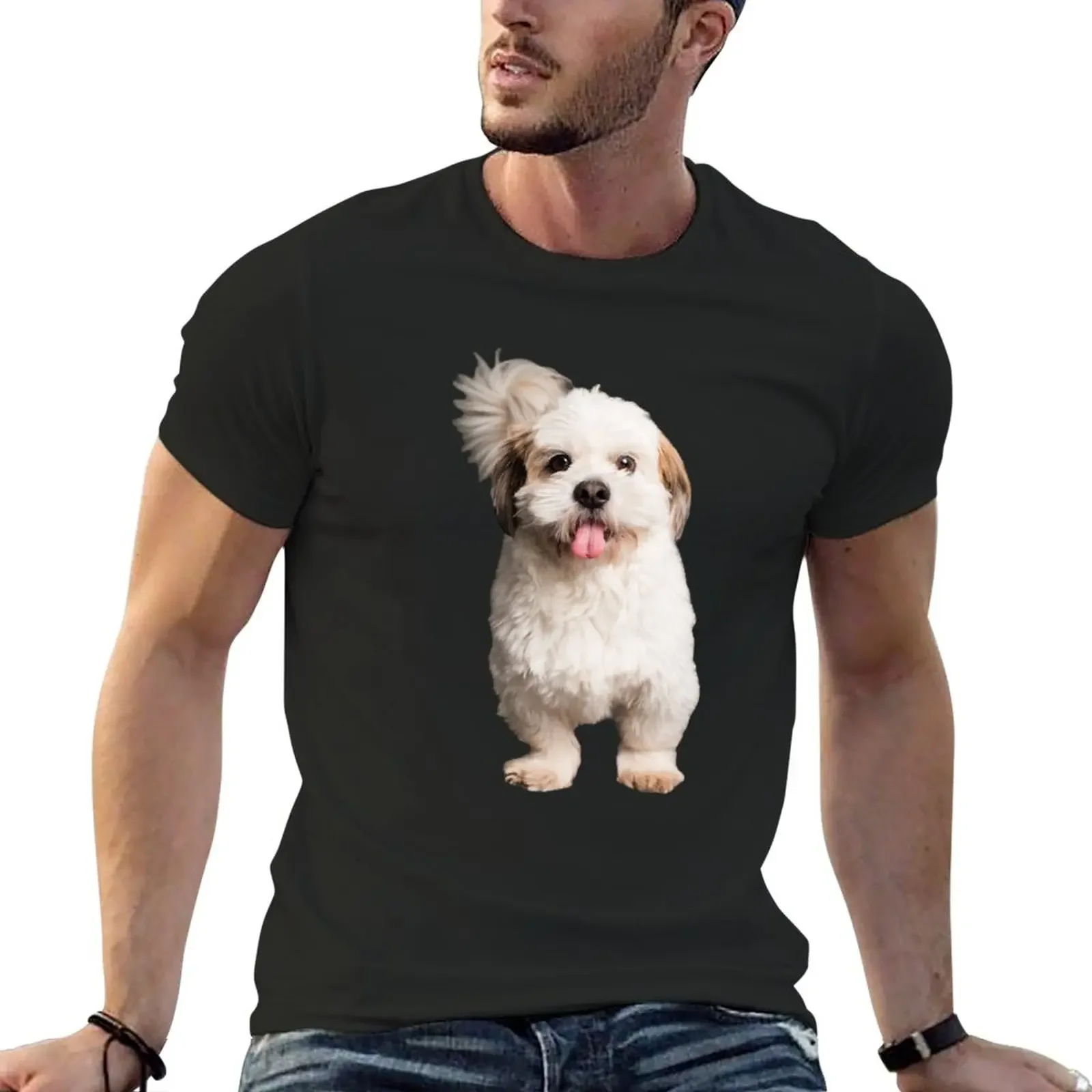 Shichon Mignon, La Vie Est Meilleure Avec Un Shichon, Amoureux Des Chiens, La Vie Est Meilleure Avec T-Shirt