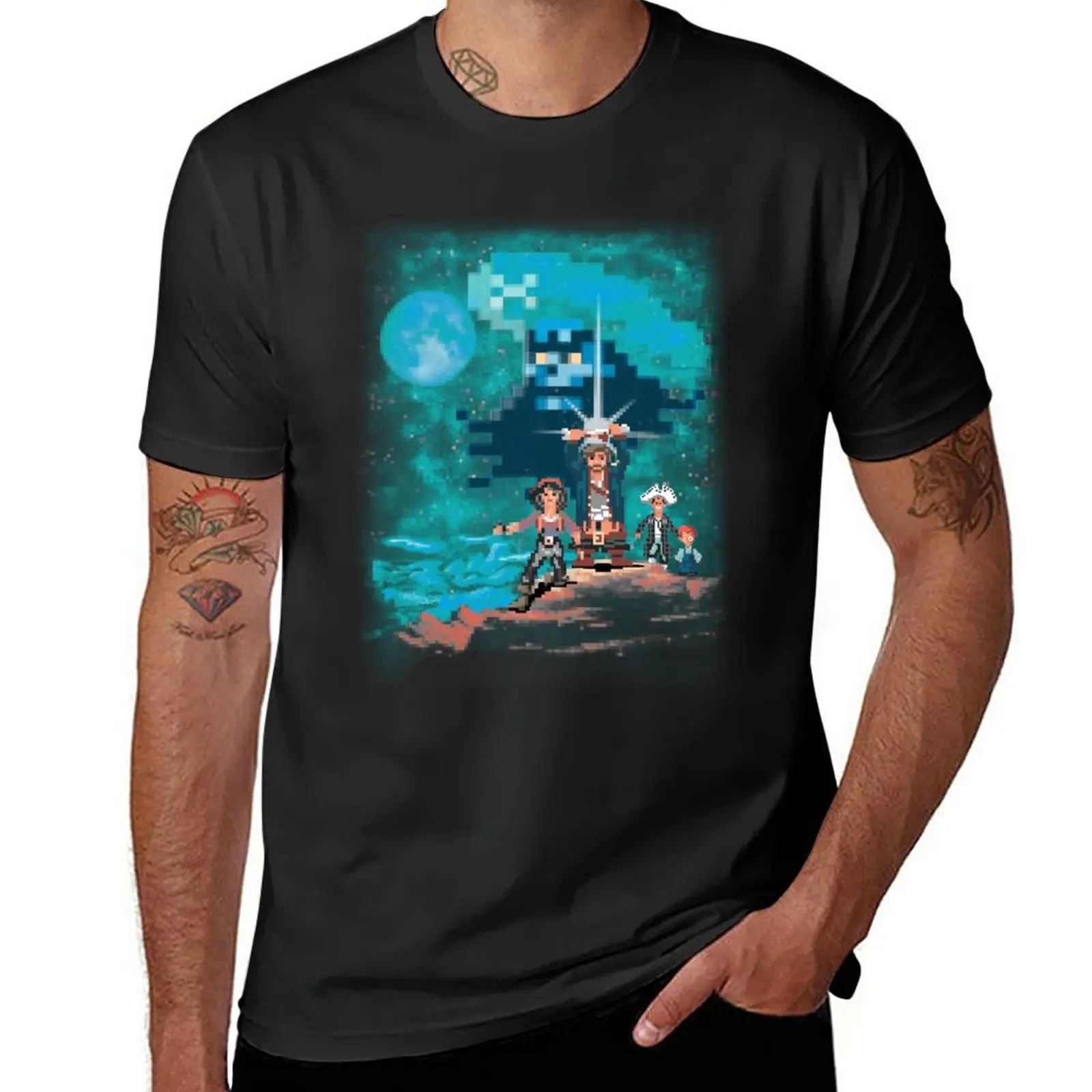 New Secret Of Monkey T-Shirt Anime Heavyweight T-Shirt Plain T-Shirt Uomo