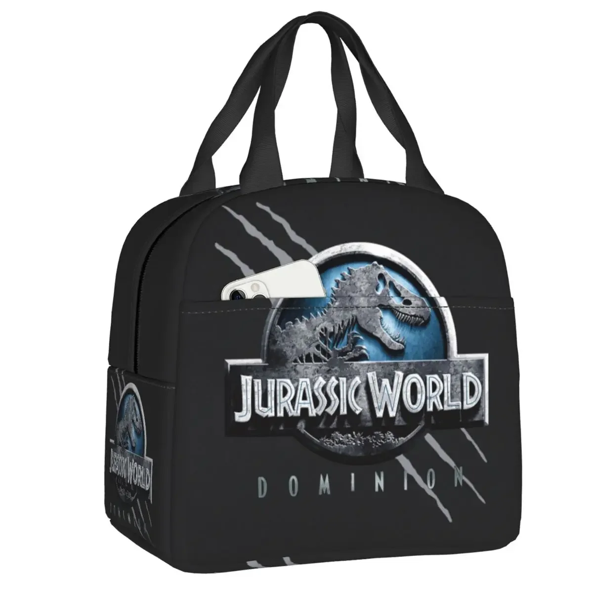 Jurassic World Dominion Lunch Box Per Le Donne Jurassic Park Cooler Thermal Food Insulated Lunch Bag School Children Student