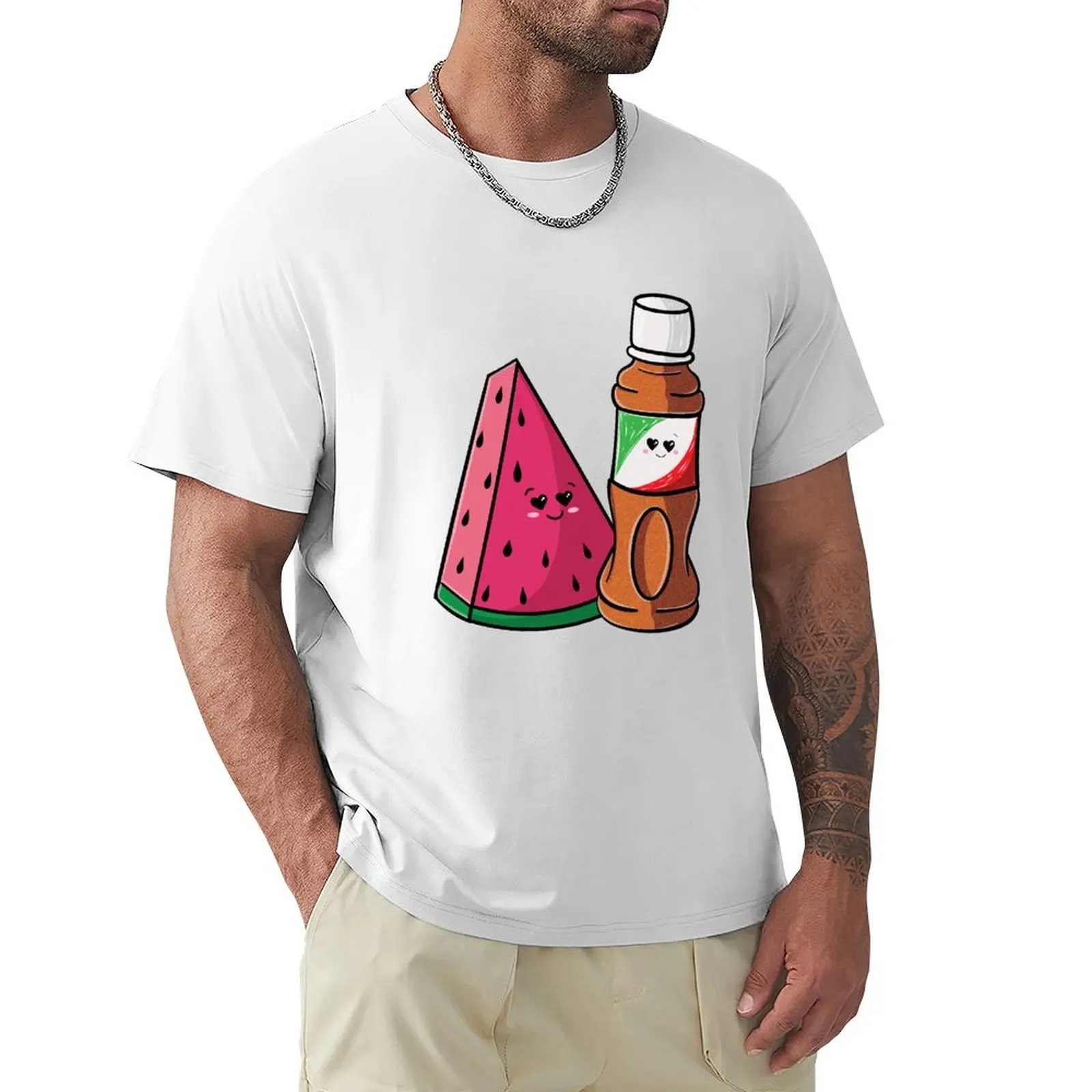 Tajin Y Sandia T-Shirt Plain Hippie Clothes Magliette Nere Per Uomo