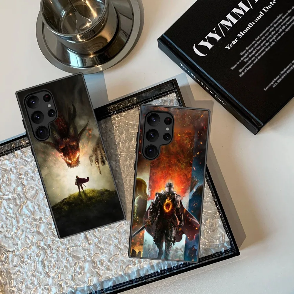 Popular Games Dragons Dogma 2  Phone Case For Samsung Galaxy S23 S22 S21 S20 Plus Ultra M54 Note20 Soft Black Phone Cover