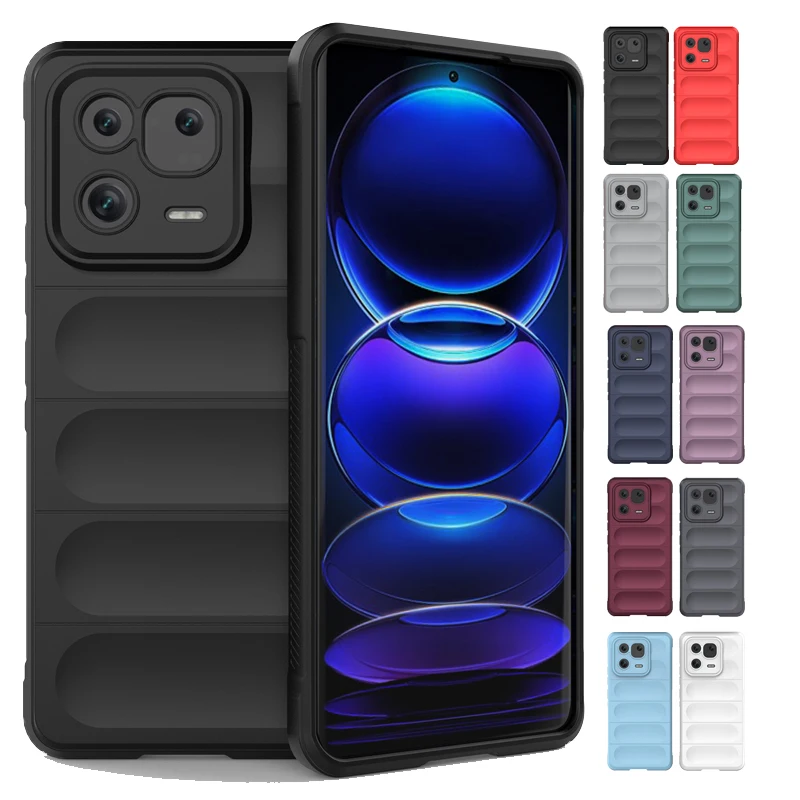 For Mi 13 Pro Case Cover For Mi 13 Pro Capas New Phone Back Rubber Bumper Shockproof Soft Tpu For Fundas Xiaomi Mi 13 Pro Cover