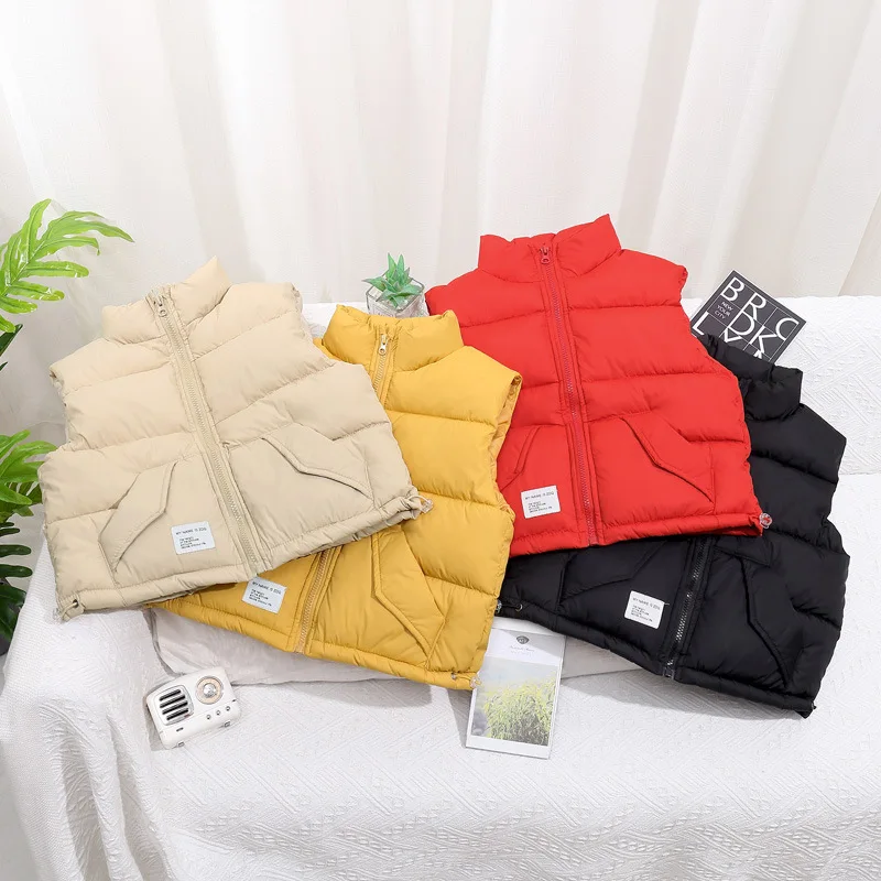 Gilet In Piumino Di Cotone Per Bambini Nuovo Gilet Invernale Per Bambini