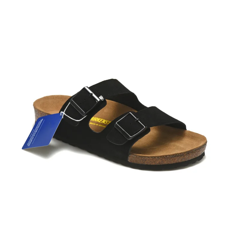 Summer Birken Women Slipper Arizona Sandals Outdoor Flats Scarpe Casual Fashion Leather Buckle Beach Cork Slipper Uomo Infradito