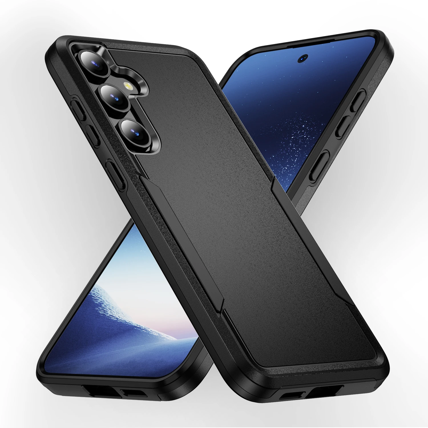 Per Samsung A35 A 55 15 35 Custodia Antiriflesso A Doppio Strato Per Samsung Galaxy A55 A35 5G A15 Custodie Rigide Resistenti