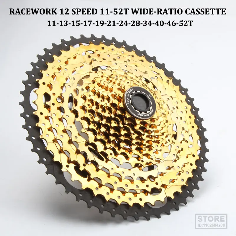 Racework Mtb Cassette 12 Velocità 11-52T Mountain Bike Hg Volano Pignone 12V Velocidade Per Shiamno Sunrace