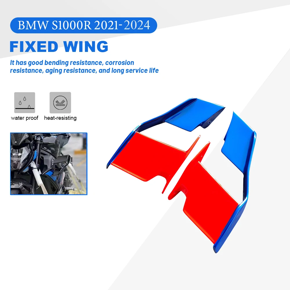 2024 Nuova Carenatura Ala Fissa Per Bmw S1000R M1000R S1000 R M1000 R 2021-2024 Ala Del Parabrezza Spoiler Aerodinamico Anteriore Winglet